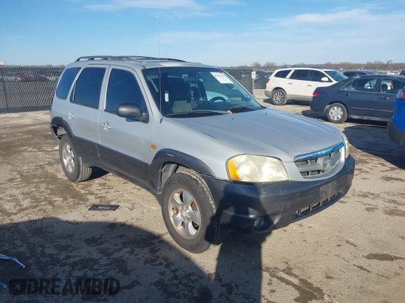 2003 Mazda Tribute LX with VIN 4F2YZ04183KM44733, listed as a IAAI auction lot 41472662 with 246,522 mi miles and . Bid and sale history available at DreamBid. Image 1.