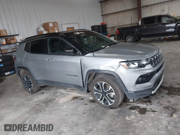 2023 Jeep Compass (RED) Edition with VIN 3C4NJDCN2PT567373, listed as a IAAI auction lot 42605313 with 49,610 mi miles and . Bid and sale history available at DreamBid. Image 13.