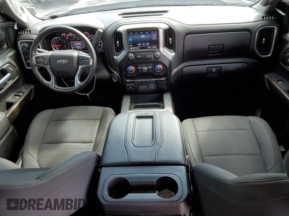 2021 Chevrolet Silverado 1500 LT Trail Boss with VIN 1GCPYFEL6MZ388043, listed as a Copart auction lot 48032035 with 76,082 mi miles and Salvage Title. Bid and sale history available at DreamBid. Image 8.