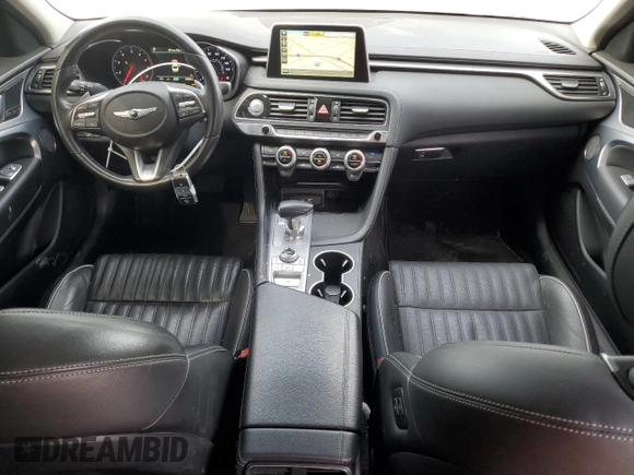 2019 Genesis G70 2.0T Advanced with VIN KMTG34LA6KU027024, listed as a Copart auction lot 78236714 with 29,044 mi miles and Salvage Title. Bid and sale history available at carsss.com. Image 8.