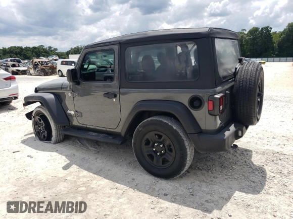 2020 Jeep Wrangler Sport with VIN 1C4GJXAG7LW143240, listed as a Copart auction lot 64058024 with 35,737 mi miles and Salvage title. Bid and sale history available at DreamBid. Image 2.