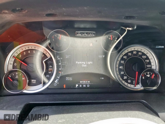 2019 Ram 1500 Big Horn z VIN 1C6RR7TT2KS714206, wystawiony jako Copart lot #58811635 z przebiegiem 94 139 mil mil oraz Czysty tytuł • Clean title. Historia ofert i sprzedaży dostępna na DreamBid. Obrazek 9.