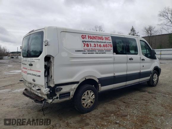 2015 Ford Transit with VIN 1FTNR2ZM9FKA51300, listed as a Copart auction lot 51022275 with 201,633 mi miles and Clean Title. Bid and sale history available at DreamBid. Image 3.