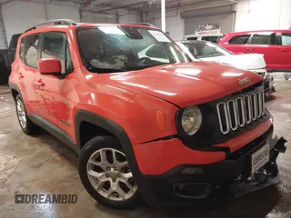 2017 Jeep Renegade Altitude z VIN ZACCJABB7HPE63399, wystawiony jako IAAI lot #41635030 z przebiegiem 90 184 mil mil oraz . Historia ofert i sprzedaży dostępna na DreamBid. Obrazek 1.