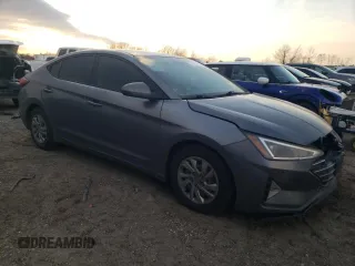 2019 Hyundai Elantra SE with VIN 5NPD74LF4KH432696, listed as a Copart auction lot 45375325 with 124,270 mi miles and Salvage Title. Bid and sale history available at DreamBid. Image 4.