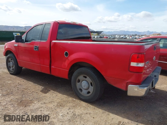 2005 Ford F-150 XL with VIN 1FTRF12515NA28484, listed as a IAAI auction lot 41812816 with 164,163 mi miles. Bid and sale history available at carsss.com. Image 3.
