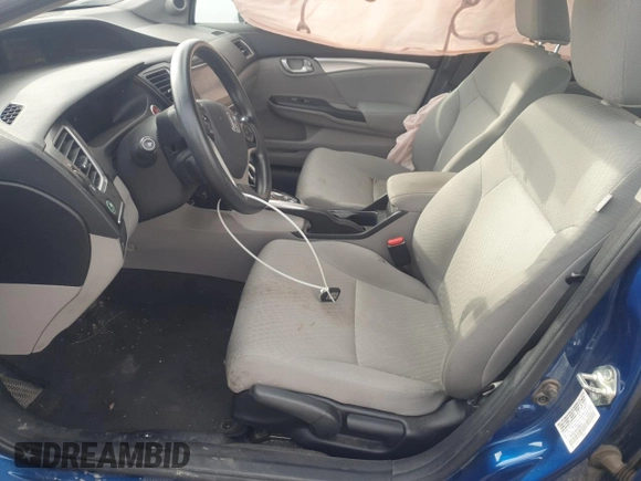 2014 Honda Civic Sedan EX with VIN 19XFB2F88EE066016, listed as a Copart auction lot 51617565 with 0 mi miles and Salvage Title. Bid and sale history available at carsss.com. Image 7.