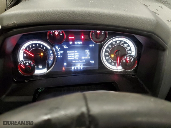 2017 Ram 1500 Big Horn with VIN 3C6RR7LT8HG524166, listed as a Copart auction lot 51959295 with 111,637 mi miles and Salvage Title. Bid and sale history available at carsss.com. Image 9.