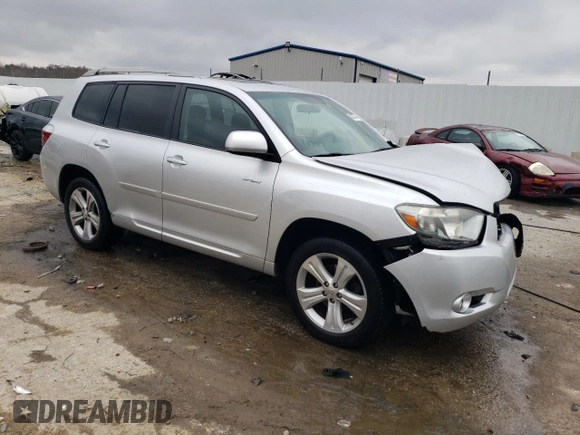 2010 Toyota Highlander Sport with VIN 5TDEK3EHXAS004085, listed as a Copart auction lot 80378414 with 240,530 mi miles and Non repairable. Bid and sale history available at DreamBid. Image 4.