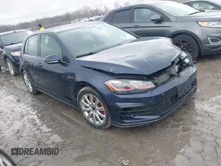 2018 Volkswagen Golf GTI S with VIN 3VW447AU1JM277445, listed as a IAAI auction lot 41644175 with 64,640 mi miles. Bid and sale history available at carsss.com. Image 1.