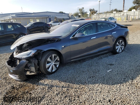 2021 Tesla Model S Long Range Plus with VIN 5YJSA1E20MF425022, listed as a Copart auction lot 46169645 with 16,786 mi miles and Salvage title. Bid and sale history available at DreamBid. Image 1.
