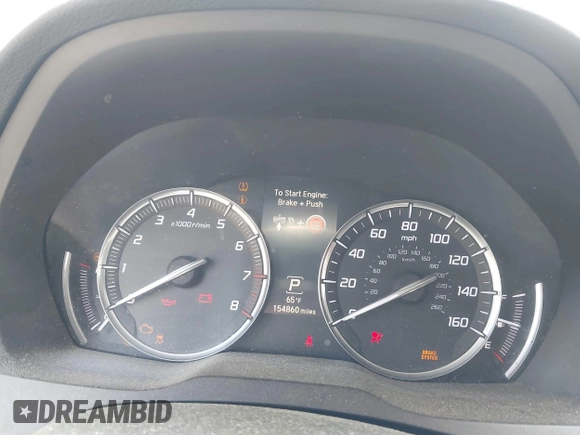2016 Acura MDX with VIN 5FRYD3H2XGB014559, listed as a IAAI auction lot 41996171 with 154,860 mi miles. Bid and sale history available at carsss.com. Image 7.