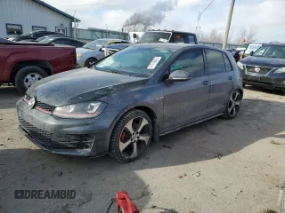 2017 Volkswagen Golf GTI S with VIN 3VW4T7AU9HM070685, listed as a Copart auction lot 41779945 with 124,694 mi miles and Salvage Title. Bid and sale history available at carsss.com. Image 1.