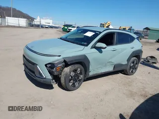 2024 Hyundai Kona SEL with VIN KM8HBCAB2RU118129, listed as a IAAI auction lot 41751534 with 7,468 mi miles. Bid and sale history available at carsss.com. Image 15.