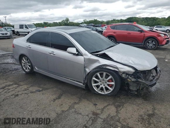 2006 Acura TSX with VIN JH4CL96876C006227, listed as a Copart auction lot 58019815 with Not provided miles and Salvage title. Bid and sale history available at DreamBid. Image 4.