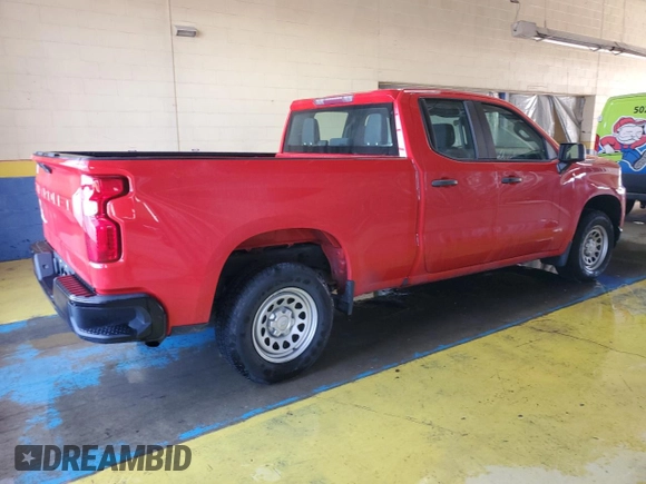 2020 Chevrolet Silverado 1500 Work Truck with VIN 1GCRWAEF1LZ180131, listed as a Copart auction lot 77187734 with 144,983 mi miles and Clean Title. Bid and sale history available at DreamBid. Image 3.