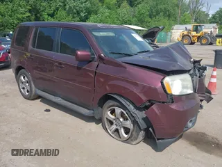 2014 Honda Pilot EX-L with VIN 5FNYF4H77EB055015, listed as a IAAI auction lot 42184434 with 161,454 mi miles and . Bid and sale history available at DreamBid. Image 1.