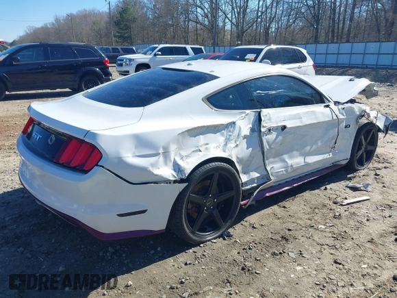 2015 Ford Mustang GT with VIN 1FA6P8CF6F5354045, listed as a IAAI auction lot 41727781 with 105,448 mi miles and . Bid and sale history available at carsss.com. Image 4.