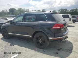 2017 Volkswagen Touareg Wolfsburg Edition with VIN WVGRF7BP6HD004806, listed as a Copart auction lot 61754565 with 160,012 mi miles and Clean title. Bid and sale history available at DreamBid. Image 2.