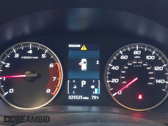 2024 Mitsubishi Eclipse Cross LE with VIN JA4ATVAA3RZ003106, listed as a IAAI auction lot 42163370 with 25,525 mi miles and . Bid and sale history available at DreamBid. Image 7.