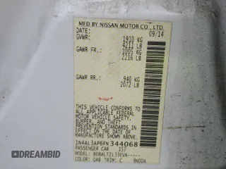 2015 Nissan Altima SL z VIN 1N4AL3AP6FN344068, wystawiony jako Copart lot #44133995 z przebiegiem 108 794 mil mil oraz Szkoda całkowita • Salvage title. Historia ofert i sprzedaży dostępna na DreamBid. Obrazek 14.