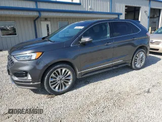 2020 Ford Edge Titanium with VIN 2FMPK4K98LBB14497, listed as a Copart auction lot 56352365 with 50,865 mi miles and Salvage title. Bid and sale history available at DreamBid. Image 1.