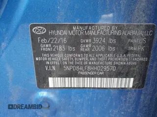 2017 Hyundai Elantra Limited with VIN 5NPD84LF8HH029570, listed as a IAAI auction lot 42487211 with 102,594 mi miles and . Bid and sale history available at DreamBid. Image 9.