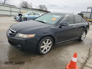 2004 Acura TSX with VIN JH4CL96814C011551, listed as a Copart auction lot 45917975 with 289,921 mi miles and Salvage Title. Bid and sale history available at carsss.com. Image 1.