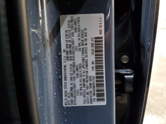 2023 Mazda CX-50 2.5 S Preferred Plus Package with VIN 7MMVABCM8PN107890, listed as a Copart auction lot 51055275 with 8,309 mi miles and Salvage Title. Bid and sale history available at carsss.com. Image 12.