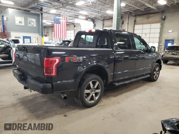 2015 Ford F-150 XLT with VIN 1FTEW1EG4FFA01013, listed as a Copart auction lot 54373495 with 132,401 mi miles and Salvage Title. Bid and sale history available at carsss.com. Image 3.