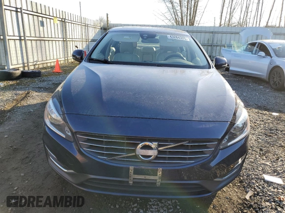 2015 Volvo S60 T5 Premier with VIN YV1612TBXF1304756, listed as a Copart auction lot 43284325 with 83,428 mi miles and Salvage Title. Bid and sale history available at carsss.com. Image 5.