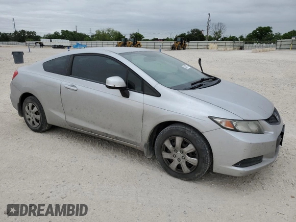 2013 Honda Civic Cpe LX with VIN 2HGFG3B51DH530352, listed as a Copart auction lot 52578775 with 155,627 mi miles and Salvage Title. Bid and sale history available at carsss.com. Image 4.