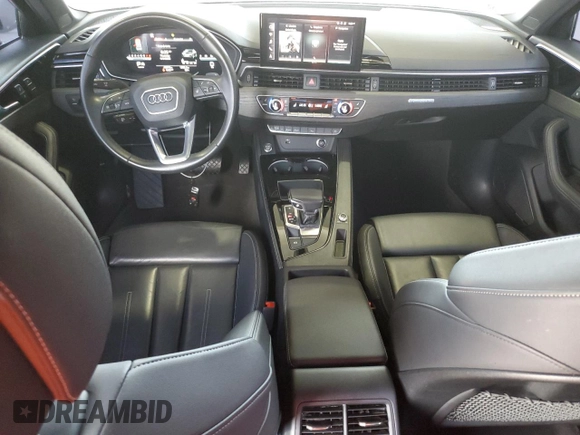 2023 Audi A4 S line Premium Plus with VIN WAUEAAF41PN015815, listed as a Copart auction lot 51277405 with 46,576 mi miles and Salvage Title. Bid and sale history available at DreamBid. Image 8.