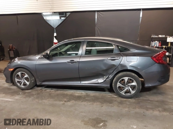 2020 Honda Civic Sedan LX with VIN 2HGFC2F65LH525081, listed as a IAAI auction lot 41803577 with 49,321 mi miles. Bid and sale history available at carsss.com. Image 15.