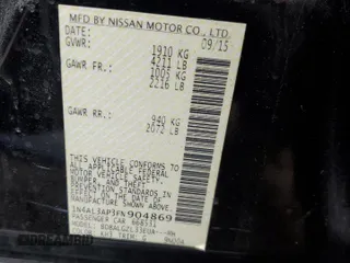 2015 Nissan Altima SL with VIN 1N4AL3AP3FN904869, listed as a Copart auction lot 46869255 with 202,086 mi miles and Salvage Title. Bid and sale history available at DreamBid. Image 12.