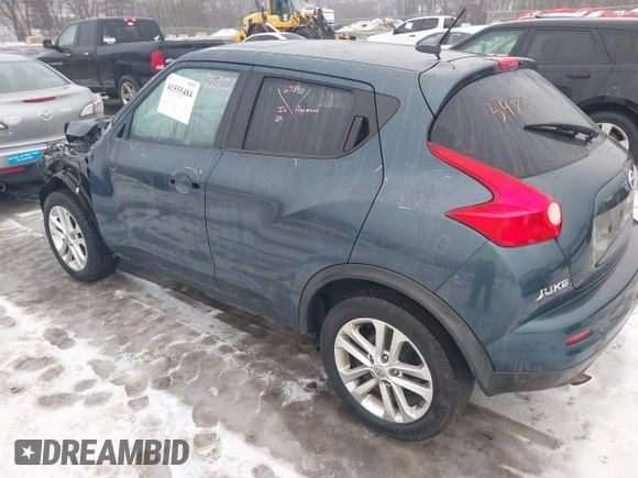 2014 Nissan Juke S with VIN JN8AF5MVXET358075, listed as a IAAI auction lot 41555484 with 122,862 mi miles. Bid and sale history available at carsss.com. Image 3.