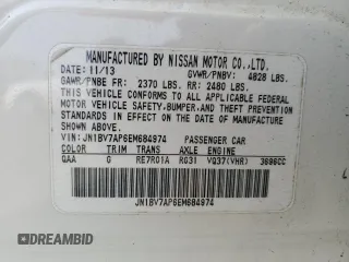 2014 Infiniti Q50 Sport with VIN JN1BV7AP6EM684974, listed as a Copart auction lot 52810125 with 95,607 mi miles and Clean Title. Bid and sale history available at DreamBid. Image 12.