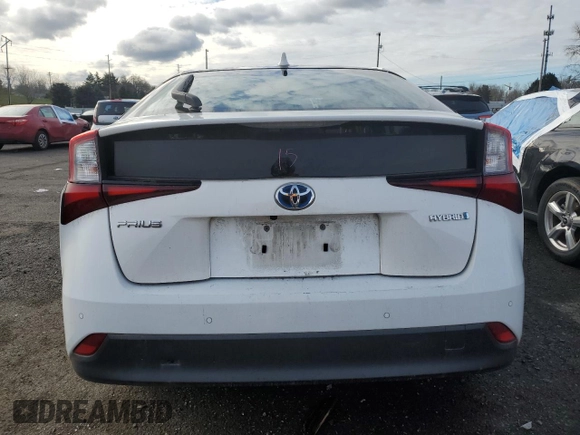 2021 Toyota Prius L Eco with VIN JTDKAMFUXM3149611, listed as a Copart auction lot 44269505 with 81,437 mi miles and Salvage title. Bid and sale history available at DreamBid. Image 6.