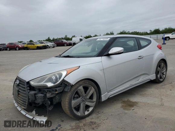 2013 Hyundai Veloster Turbo z VIN KMHTC6AE2DU158240, wystawiony jako Copart lot #54719205 z przebiegiem 147 652 mil mil oraz Szkoda całkowita • Salvage title. Historia ofert i sprzedaży dostępna na DreamBid. Obrazek 1.
