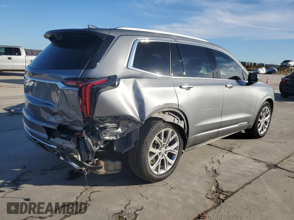 2022 Cadillac XT6 Premium Luxury with VIN 1GYKPCRS2NZ150229, listed as a Copart auction lot 86952664 with 25,902 mi miles and Salvage Title. Bid and sale history available at carsss.com. Image 3.