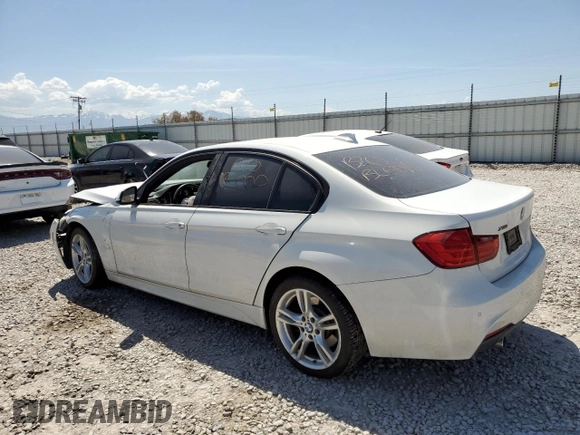 2013 BMW 3 Series 335i xDrive with VIN WBA3B9C59DF587947, listed as a Copart auction lot 58268305 with Not provided miles and Salvage title. Bid and sale history available at DreamBid. Image 2.