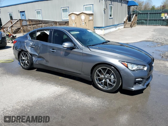 2017 Infiniti Q50 Premium z VIN JN1EV7AR2HM836235, wystawiony jako Copart lot #54678815 z przebiegiem 122 804 mil mil oraz Szkoda całkowita • Salvage title. Historia ofert i sprzedaży dostępna na DreamBid. Obrazek 4.