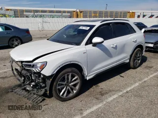 2023 Audi Q3 with VIN WA1DEDF31P1019148, listed as a Copart auction lot 61859284 with 28,560 mi miles and Clean title. Bid and sale history available at DreamBid. Image 1.