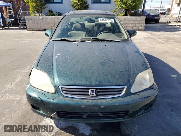 1999 Honda Civic EX z VIN 2HGEJ8647XH528203, wystawiony jako Copart lot #57507315 z przebiegiem 185 450 mil mil oraz Szkoda całkowita • Salvage title. Historia ofert i sprzedaży dostępna na DreamBid. Obrazek 5.