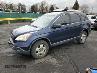 2007 Honda CR-V LX with VIN JHLRE38397C068673, listed as a Copart auction lot 53160895 with 222,923 mi miles and Clean Title. Bid and sale history available at carsss.com. Image 1.