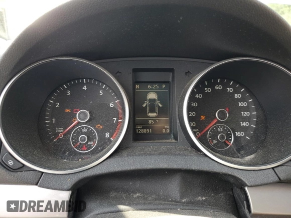 2012 Volkswagen Golf w/Conv & Sunroof with VIN WVWBB7AJ3CW139964, listed as a Copart auction lot 61298795 with 128,891 mi miles and Salvage title. Bid and sale history available at DreamBid. Image 9.