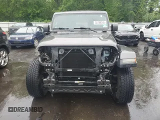 2018 Jeep Wrangler Unlimited Sahara with VIN 1C4HJXEG8JW190367, listed as a Copart auction lot 55799345 with 46,714 mi miles and Salvage title. Bid and sale history available at DreamBid. Image 5.