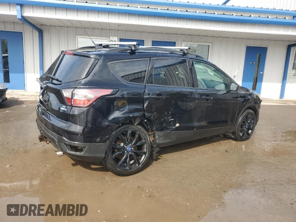2017 Ford Escape SE with VIN 1FMCU9G96HUD62487, listed as a Copart auction lot 55266135 with 157,554 mi miles and Salvage Title. Bid and sale history available at carsss.com. Image 3.