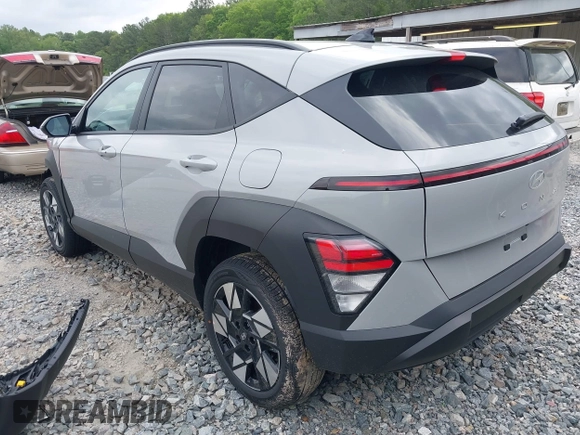 2025 Hyundai Kona SEL with VIN KM8HBCAB7SU273670, listed as a IAAI auction lot 42030055 with 3,600 mi miles. Bid and sale history available at carsss.com. Image 3.