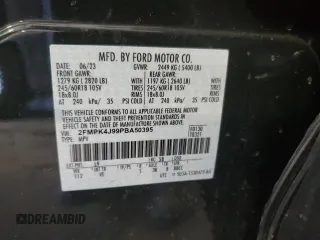 2023 Ford Edge SEL with VIN 2FMPK4J99PBA50395, listed as a Copart auction lot 53063235 with 30,688 mi miles and Salvage Title. Bid and sale history available at carsss.com. Image 13.